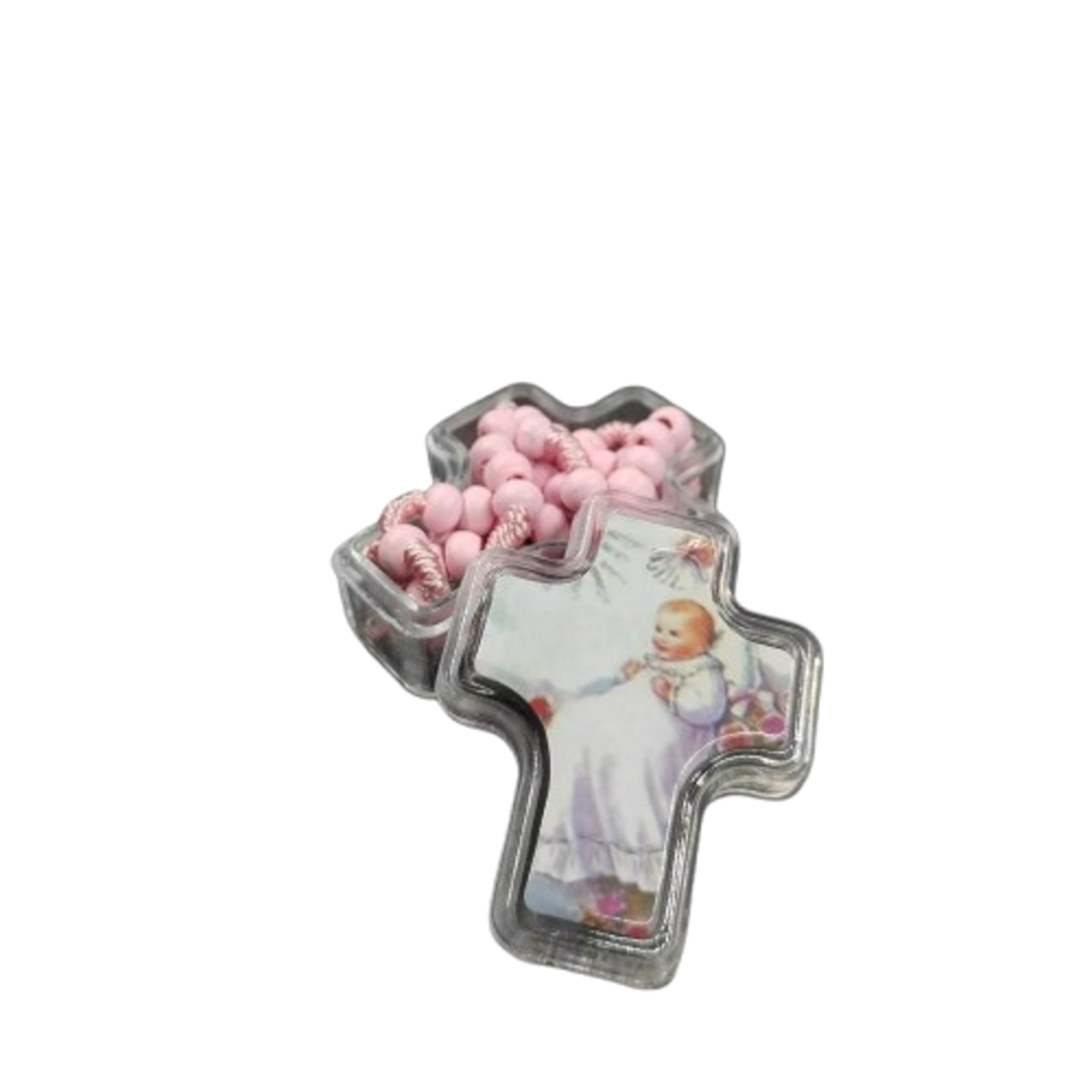 12 Party Favor Catholic Gifts with Gift Box Blue Rosary Beads Necklace Baptism